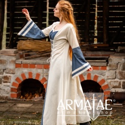 Mittelalterkleid Dorothea Natur/Blau Art. Nr.: 4796 natur / blau von Leonardo Carbone auf https://armatae.shop Mittelalterkleid Dorothea Natur/Blau Art. Nr.: 4796 natur / blau von Leonardo Carbone auf https://armatae.shop