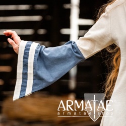 Mittelalterkleid Dorothea Natur/Blau Art. Nr.: 4796 natur / blau von Leonardo Carbone auf https://armatae.shop Mittelalterkleid Dorothea Natur/Blau Art. Nr.: 4796 natur / blau von Leonardo Carbone auf https://armatae.shop