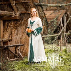 Mittelalterkleid Dorothea Natur/Blau Art. Nr.: 4796 natur / gruen von Leonardo Carbone auf https://armatae.shop Mittelalterkleid Dorothea Natur/Blau Art. Nr.: 4796 natur / gruen von Leonardo Carbone auf https://armatae.shop
