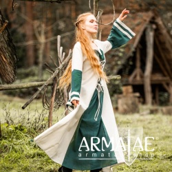 Mittelalterkleid Dorothea Natur/Blau Art. Nr.: 4796 natur / gruen von Leonardo Carbone auf https://armatae.shop Mittelalterkleid Dorothea Natur/Blau Art. Nr.: 4796 natur / gruen von Leonardo Carbone auf https://armatae.shop