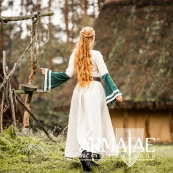 Mittelalterkleid Dorothea Natur/Blau Art. Nr.: 4796 natur / gruen von Leonardo Carbone auf https://armatae.shop Mittelalterkleid Dorothea Natur/Blau Art. Nr.: 4796 natur / gruen von Leonardo Carbone auf https://armatae.shop