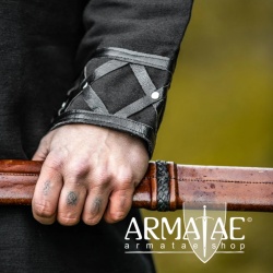 Armatae.shop Tunika Erik mit Leder Schwarz ALC-8149s von Leonardo Carbone Armatae.shop Tunika Erik mit Leder Schwarz ALC-8149s von Leonardo Carbone