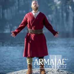 Wikinger Klappenrock Balder Rot auf https://armatae.shop