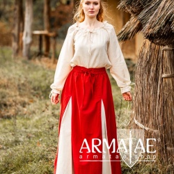 Mittelalter Rock "Isabel auf https://armatae.shopla" Rot/Natur Mittelalter Rock "Isabel auf https://armatae.shopla" Rot/Natur