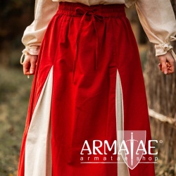 Mittelalter Rock "Isabel auf https://armatae.shopla" Rot/Natur Mittelalter Rock "Isabel auf https://armatae.shopla" Rot/Natur