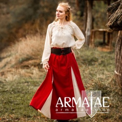 Mittelalter Rock "Isabel auf https://armatae.shopla" Rot/Natur Mittelalter Rock "Isabel auf https://armatae.shopla" Rot/Natur