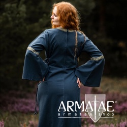 Mittelalter Baumwollkleid "Angie" Blau auf https://armatae.shop Mittelalter Baumwollkleid "Angie" Blau auf https://armatae.shop