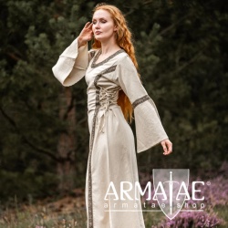 Mittelalter Baumwollkleid "Angie" Natur auf https://armatae.shop