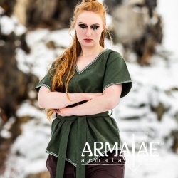 Wikinger Tunika Damen "Matilda" Grün auf https://armatae.shop Wikinger Tunika Damen "Matilda" Grün auf https://armatae.shop