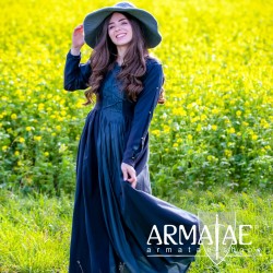 Mittelalterkleid Medusa Schwarz Blau von Leonardo Carbone