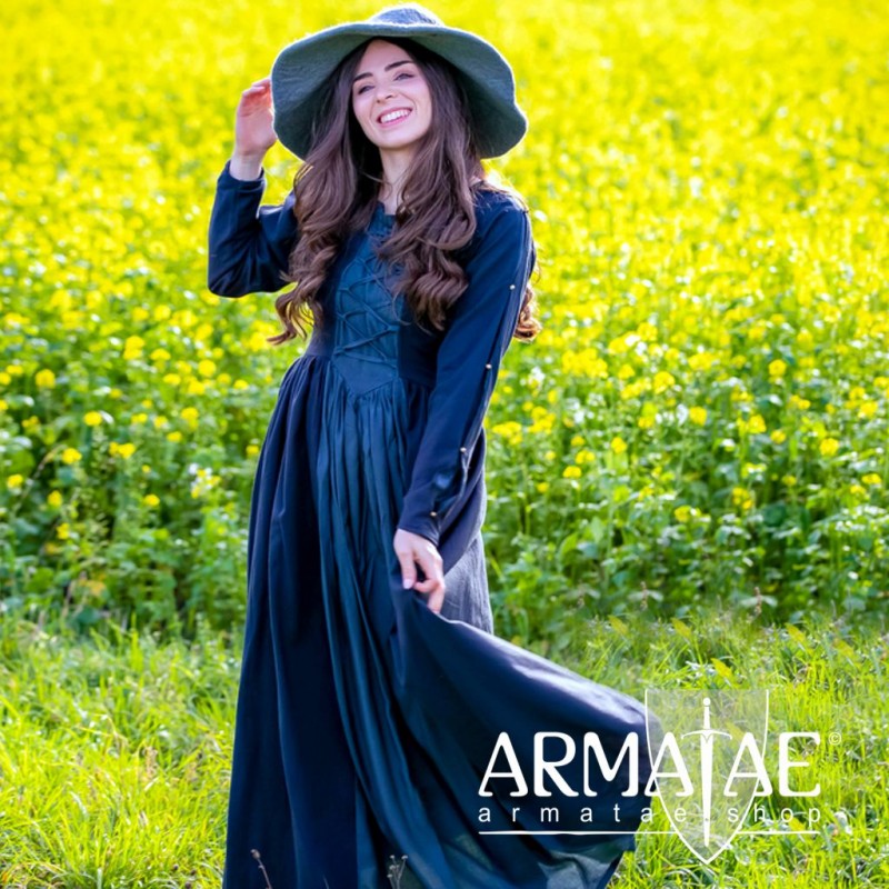 Mittelalterkleid Medusa Schwarz Blau von Leonardo Carbone Mittelalterkleid Medusa Schwarz Blau von Leonardo Carbone