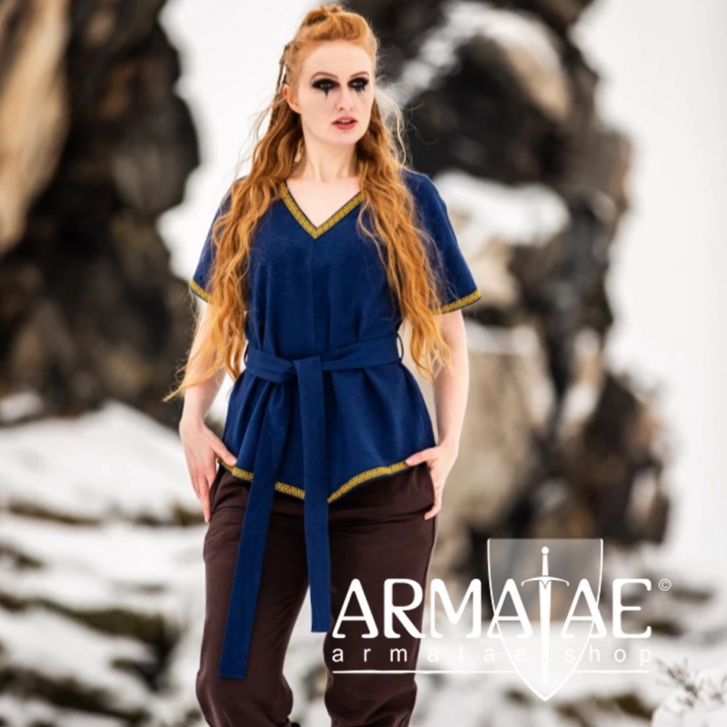 Wikinger Tunika Damen "Matilda" Blau auf https://armatae.shop Wikinger Tunika Damen "Matilda" Blau auf https://armatae.shop