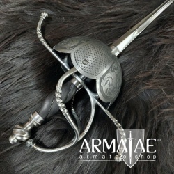 Alotrium Glockenrapier geätzt mit Terz & Quart auf https://armatae.shop Alotrium Glockenrapier geätzt mit Terz & Quart auf https://armatae.shop