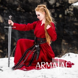 Wikinger Kleid 100 % Leinen "Anna" Rot auf https://armatae.shop Wikinger Kleid 100 % Leinen "Anna" Rot auf https://armatae.shop