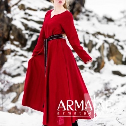 Wikinger Kleid 100 % Leinen "Anna" Rot auf https://armatae.shop Wikinger Kleid 100 % Leinen "Anna" Rot auf https://armatae.shop