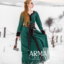 Wikingerkleid "Freya" Grün auf https://armatae.shop