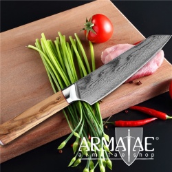 Armatae Cucina Oliva High End Damaststahl Messer auf https://armatae.shop