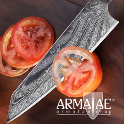 Armatae Cuoco pro Gastro High End Damaststahl Messer auf https://armatae.shop