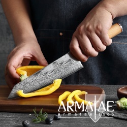 Armatae Cucina Oliva High End Damaststahl Messer auf https://armatae.shop