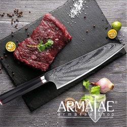 Armatae Cuoco pro Gastro High End Damaststahl Messer auf https://armatae.shop