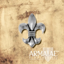 Zierniete Lilie aus 1000 Fein versilberter Bronze auf https://armatae.shop