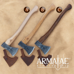 Stubai ® Bushcraft Outdoor Axt mit gefetteter Lederscheide auf https://armatae.shop Stubai ® Bushcraft Outdoor Axt mit gefetteter Lederscheide auf https://armatae.shop