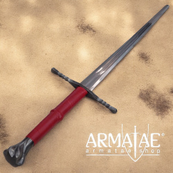 Meisterschmiede Bastardschwert inklusive Scheide, Schwerthalter und Gürtel auf https://armatae.shop Meisterschmiede Bastardschwert inklusive Scheide, Schwerthalter und Gürtel auf https://armatae.shop