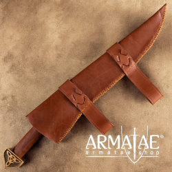 Wikinger Sax mit Holzgriff und Lederscheide auf https://armatae.shop Wikinger Sax mit Holzgriff und Lederscheide auf https://armatae.shop