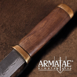 Damast Stahl Sax mit Wildleder-Scheide auf https://armatae.shop Damast Stahl Sax mit Wildleder-Scheide auf https://armatae.shop