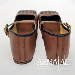 Kuhmaulschuhe / Renaissance Schuhe braun-schwarz "Caspar" auf https://armatae.shop Kuhmaulschuhe / Renaissance Schuhe braun-schwarz "Caspar" auf https://armatae.shop