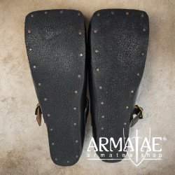 Kuhmaulschuhe / Renaissance Schuhe schwarz-rot "Caspar" auf https://armatae.shop Kuhmaulschuhe / Renaissance Schuhe schwarz-rot "Caspar" auf https://armatae.shop