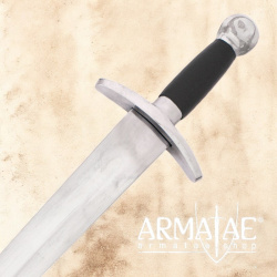 Mittelalterlicher Schaukampf Dolch mit Lederscheide auf https://armatae.shop