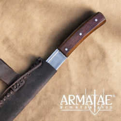 Skramasax, schaukampftauglich, mit Lederscheide auf https://armatae.shop
