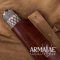Wikinger Skramasax, Saxmesser mit Knochengriff auf https://armatae.shop Wikinger Skramasax, Saxmesser mit Knochengriff auf https://armatae.shop
