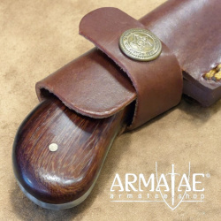 Damast Skinner ANF18024 mit Lederscheide auf https://armatae.shop Damast Skinner ANF18024 mit Lederscheide auf https://armatae.shop