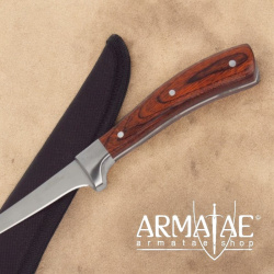Filetiermesser mit Pakkaholz Griff und Nylonscheide mit GĂĽrtelschlaufe  auf https://armatae.shop Filetiermesser mit Pakkaholz Griff und Nylonscheide mit GĂĽrtelschlaufe  auf https://armatae.shop