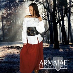 Leonardo Carbone Mittelalter Rock Smilla Rot 4003r auf https://armatae.shop