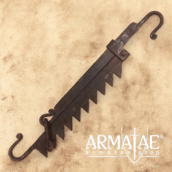Hale, Feuersäge, verstellbarer Kesselhaken, handgeschmiedet auf https://armatae.shop