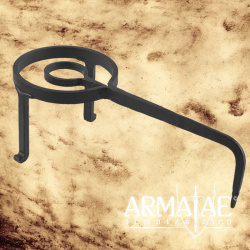 Mittelalterliches Dreibein, Pfannenknecht, handgeschmiedet auf https://armatae.shop
