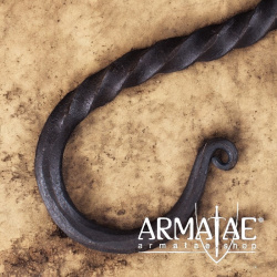Geschmiedeter S-Haken, ca. 10 cm, tordiert auf https://armatae.shop Geschmiedeter S-Haken, ca. 10 cm, tordiert auf https://armatae.shop