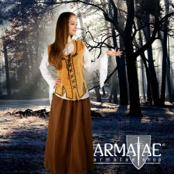 Leonardo Carbone Mittelalter Rock Smilla Tabakbraun 4003tb auf https://armatae.shop