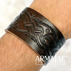 Lederarmband "Celtic" Braun auf https://armatae.shop