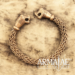 Wikinger Armreif "Oseberg" Bronze auf https://armatae.shop