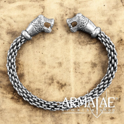 Wikinger Armreif "Oseberg II" Silber auf https://armatae.shop