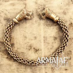 Wikinger Armreif "Oseberg II" Bronze auf https://armatae.shop