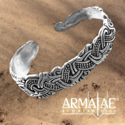 Wikinger Armreif "Thorleifs" Silber auf https://armatae.shop