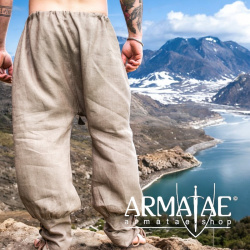 Leinen Wikinger Rushose "Wodan" Steingrau auf https://armatae.shop Leinen Wikinger Rushose "Wodan" Steingrau auf https://armatae.shop