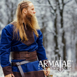 Wikinger Tunika Wolle "Roland" Dunkelblau auf https://armatae.shop Wikinger Tunika Wolle "Roland" Dunkelblau auf https://armatae.shop