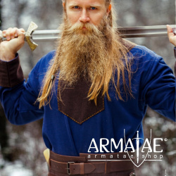 Wikinger Tunika Wolle "Roland" Dunkelblau auf https://armatae.shop Wikinger Tunika Wolle "Roland" Dunkelblau auf https://armatae.shop