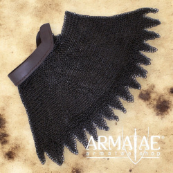 Brünierte Kettenbrünne mit Leder MSB-AV auf https://armatae.shop Brünierte Kettenbrünne mit Leder MSB-AV auf https://armatae.shop